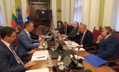 8 September 2021 National Assembly Deputy Speaker Dr Vladimir Orlic in meeting with the Lithuanian parliamentary delegation 